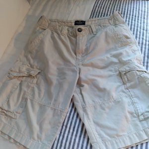 Mens American Eagle Rip Stop Cargo Light Beige Shorts - Size 31